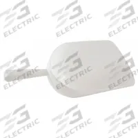 Scoop: Non-Sterile, HDPE, 1.5 L Capacity - mL, 50 3/4 fl oz Capacity - oz, 39.88 cm Overall Lg (MPN 208075-1500). Key specifications — Standards: FDA Grade Material; Color: White; Product Type: Scoop; Brand: APPROVED VENDOR.