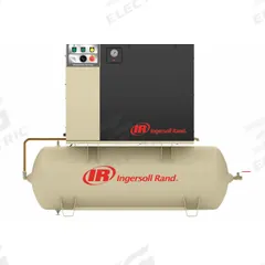 INGERSOLL RAND Rotary Screw Air Compressor: Horizontal, 15 hp, 47.3 cfm, 120 gal Tank, 200V AC (MPN UP6-15-150-200-3-60 120 Gal). Key specifications — attr48606: Three; attr48593: 200V AC; attr48578: INGERSOLL RAND; attr110305: Not Included.