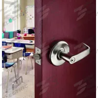 CORBIN RUSSWIN Door Lockset: Privacy Lever Locksets, Chrome, ADA Compliant (MPN CLX3320 AZD 626). Key specifications — Ligature Resistance: Not Ligature-Resistant; Brand: CORBIN RUSSWIN; Lockset Function ANSI Code: F76A; Visual Indicator Message: No Message; Lockset Style: AZD Straight; ADA Compliant: Yes; Finish: Satin Chromium-Plated : Zinc.