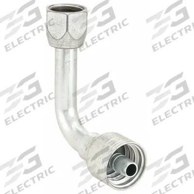 AEROQUIP Hydraulic Crimp Fitting: Steel x Steel, 90° Elbow, -10 For Hose Dash Size - Aeroquip Crimp Hydraulic Hose Fittings with JIC Connection