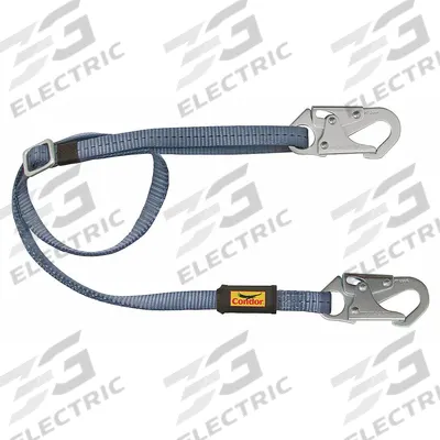 CONDOR Positioning Lanyard: Steel Snap Hook, Steel Snap Hook, 6 ft Lg, 425 lb Capacity - Positioning & Restraint Lanyards