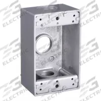 BELL Electrical Box: Aluminum, Rectangular, 1 Gangs, 3/4 in Hub Size, 18.3 cu in Capacity, Gray (MPN 5324-0). Key specifications — Color: Gray; Brand: BELL.