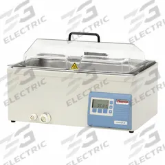 THERMO SCIENTIFIC Water Bath: 20 L Capacity, 100°C Max Temp, Stainless Steel, +/-0.1°C, Digital (MPN TSGP20). Key specifications — Display Type: Digital; Heated or Refrigerated: Heated; Brand: THERMO SCIENTIFIC; Interior Material: Stainless Steel; Temperature Accuracy Tolerance: +/-0.1°C; Voltage: 115/230V AC.