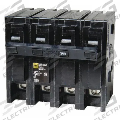 SQUARE D Miniature Circuit Breaker: 150 A, 120/240V AC, Single Phase, 10kA at 120/240V AC - HOM Series, Plug-In Square D Miniature Circuit Breakers