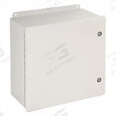 HOFFMAN Enclosure: Steel, 12 in x 12 in x 6 in, NEMA 12/4, Solid Cover, Hinged (MPN A1212CHFL). Key specifications — Closure Method: 1/4-Turn Latch; Brand: HOFFMAN; Knockouts: Not Included.