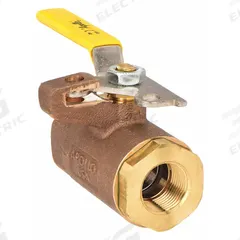 APOLLO Manual Two-Way Ball Valve: 2 in, Bronze, Straight, FNPT x FNPT, 600 psi Max. Pressure (CWP) (MPN 75-108-01). Key specifications — Brand: APOLLO; Handle: Locking Lever.