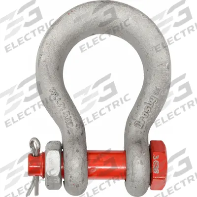 CROSBY Wide Body Shackle: Wide Body Shackle, 14,000 lb Working Load Limit - Wide-Body Anchor Shackles for Lifting