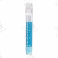 APPROVED VENDOR Cryogenic Vial: Cryogenic, Polypropylene, 5 mL, 12.2 mm Body Dia, Sterile, Colorless (MPN 3034-5-RB). Key specifications — Self-Standing: Not Self-Standing; Brand: APPROVED VENDOR; Vial Type: Cryogenic; Body Color: Colorless; Includes Closure: Yes; Bottom Shape: Round; Thread Location: Internal.