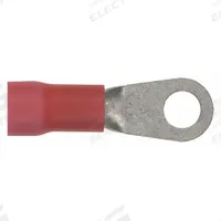 PANDUIT Ring Terminal: Red, Vinyl Insulation, #10 Stud Size, 8 AWG to 8 AWG Wire Sizes, 600 V (MPN PV8-10R-QY). Key specifications — attr1308027: PANDUIT.