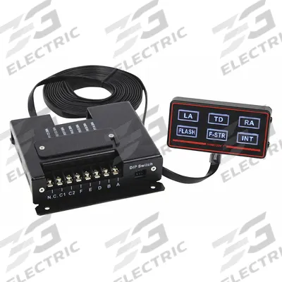 CODE 3 Automotive Switch: Rocker Switch, SPDT, 8 Connections, Off/On/On/On - Automotive Rocker Switches