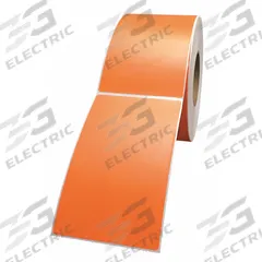 CRANE CONSUMABLES Printer Label: 4 in Label Wd, 6 in Label Ht, Orange, 3 in Core Dia., 4 PK (MPN 4060DC-P021U1Mr). Key specifications — Brand: CRANE CONSUMABLES; Label Color: Orange.