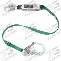 MSA Shock-Absorbing Lanyard: Shock Pack, Aluminum Snap Hook, Aluminum Snap Hook, 310 lb Capacity (MPN 10211486). Key specifications — Brand: MSA; Color: Gray; Visual Load Indicator: Yes; Shock-Absorbing Lanyard Material: Nylon.