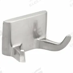 TAYMOR Robe Hook: 1 1/2 in x 2 1/2 in x 1 1/2 in, Zinc, Satin, Head Screws, 1 1/2 in Base Ht (MPN 01-9402SN). Key specifications — Brand: TAYMOR; Material: Zinc.