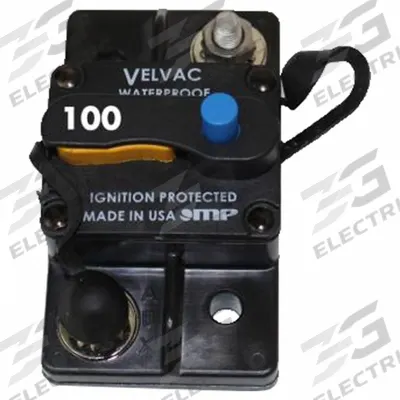 VELVAC Automotive Circuit Breaker: Type III, 30V DC, 3 kA at 30V DC - Flush Mount Automotive Circuit Breakers
