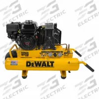 DEWALT Portable Gas Engine Air Compre: 1 Stage, 5.5 hp Engine, Honda, 11 cfm @ 90 psi, Wheelbarrow (MPN DXCM081). Key specifications — attr50858: Honda; attr50864: Recoil; attr50844: DEWALT.