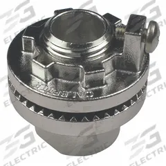 CALBRITE Grounding Lug Hubs for RMC/IMC: 1 1/4 in Trade Size, 1 31/32 in Overall Lg (MPN S61200LTV2). Key specifications — Insulated: No; Thread Size: 1-1/4"-11-1/2; Thread Type: NPT; Brand: CALBRITE.