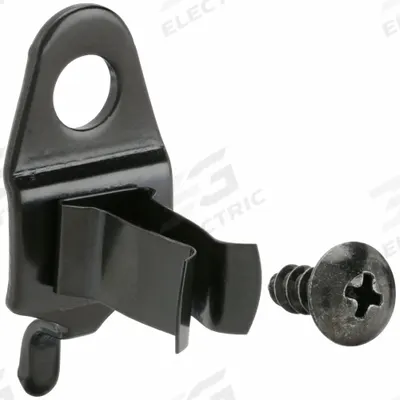 APPROVED VENDOR Extended Spring Clip: 1/4 in Peg Hole, For 1 in Pegboard Hole Spacing, Black - Spring Clips for Round-Hole Pegboard