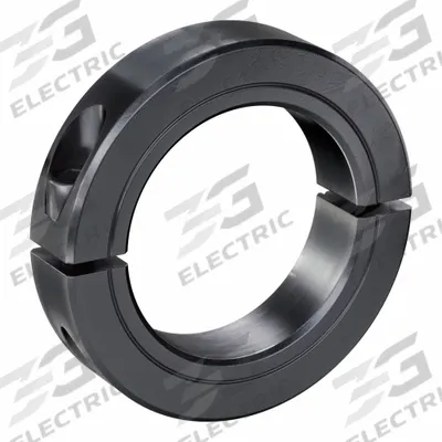 RULAND MANUFACTURING Shaft Collar: 2-Piece, Inch, Round, Clamp-On, 2 9/16 in Bore Dia - Steel Shaft Collars