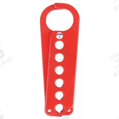 HOFFMAN Safety Lockout: To Lock Enclosure, Steel (MPN ASL6). Key specifications — Finish: Powder Coated; Brand: HOFFMAN; Accessory Type: Safety Lockout; Application: To Lock Enclosure; Features: Manufactured with Six Station Holes; Material: Steel.