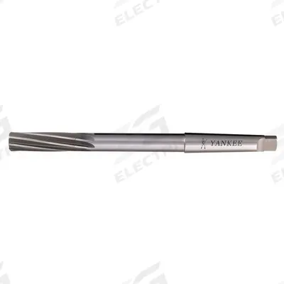 YANKEE Chucking Reamer: 0.6562 in Dia, 21/32 in, Spiral Flute, High Speed Steel - Morse Taper-Shank Spiral-Flute High-Speed Steel Chucking Reamers