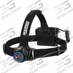 GRAINGER Headlamp: 365 lm Max. Brightness, 54 hr Max Run Time, 152 m Max Beam, 3 Light Outputs (MPN 797NT3). Key specifications — Brand: GRAINGER; Battery: Requires 4 AA.