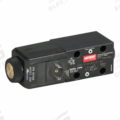 VICKERS Hydraulic Directional Valve: 16 gpm Max Flow Rate, D03 NFPA Size, Two Positions - High-Pressure Solenoid-Operated Directional Control Valves