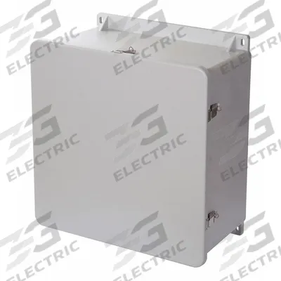 WIEGMANN Enclosure: Fiberglass, 20 in x 20 in x 10 in, NEMA 1/12/3R/4X/6P, Hinged - Fiberglass Submersible Enclosures