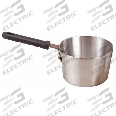 CRESTWARE Sauce Pan w/Cool Grip Handle: 1.5 qt Capacity, Aluminum, Riveted, Silver - Sauce Pans