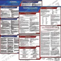 JJ KELLER Labor Law Poster: SC, English, Plastic, 20 in x 24 in, Federal and State Labor Law (MPN 100-SC-3). Key specifications — State/Province: SC; Language: English.