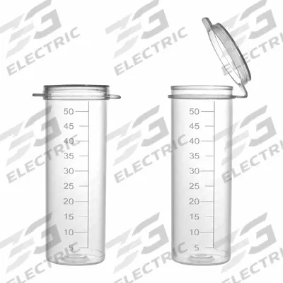 APPROVED VENDOR Flip Top Vial / Digestion Tube: Polypropylene, 50 mL, 32 mm Body Dia - Plastic Lab Vials