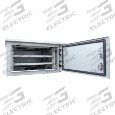 ELECTRIDUCT Network Cabinet: 6 Rack Units, 14 5/8 in x 23 5/8 in x 17 3/4 in, Powder Coated - Fan-Cooled Server Rack Enclosures & Network Cabinets