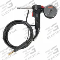 HOBART Spool Gun: SpoolRunner 100, 150 A Max Amperage, 0.035 in, 10 ft Cable Lg (MPN 300796). Key specifications — For Gas Type: Ar (Argon); MIG Gun Model: 300796; For Rear Connection Type: Hobart-Compatible.