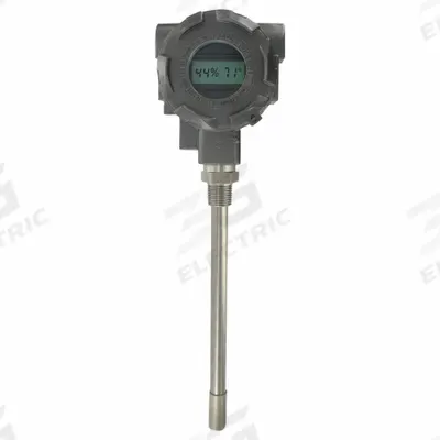 Dwyer Humidity Transmitter: 1/2 in NPT, 4 to 20 mA, 0%to 100% Relative Humidity Range - Hazardous Location Transmitters with Display