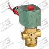 REDHAT Solenoid Valve: 3-Way, Normally Closed, 1/4 in Pipe Size, 110V AC/120V AC, Direct Mount (MPN 8320G089). Key specifications — Pipe Size: 1/4 in; Voltage: 110V AC; Brand: REDHAT; Coil Enclosure: Watertight.