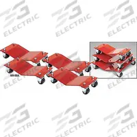 Auto Dolly: Std Duty, 6,000 lb Lifting Capacity, 16 in x 16 in x 3 in, 1 11/16 in x 2 in Tire Size (MPN M998027). Key specifications — Type: Standard Duty; Dimensions: 16 in x 16 in x 3 in; Tire Size: 1-11/16 in x 2 in; Frame Material: Steel; Brand: AUTO DOLLY.