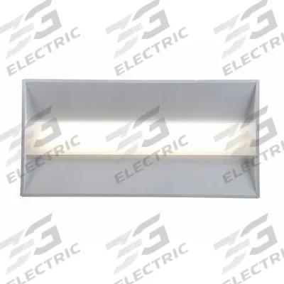 LUMINATION Recessed Troffer: 4 ft Lg, 2 ft Wd, 4,800 lm, 3500K, 43 W, 120 to 277V AC - 2 ft. x 4 ft. LED Center-Basket Troffers