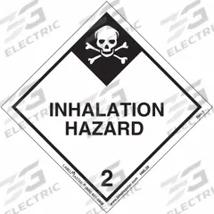 LABELMASTER Inhalation Hazard Placard: Inhalation Hazard, 3 15/16 in x 4 in, 4 in Label Wd, 500 PK (MPN HML28). Key specifications — Material: Semi-Gloss Paper; Brand: LABELMASTER; Message: Inhalation Hazard.