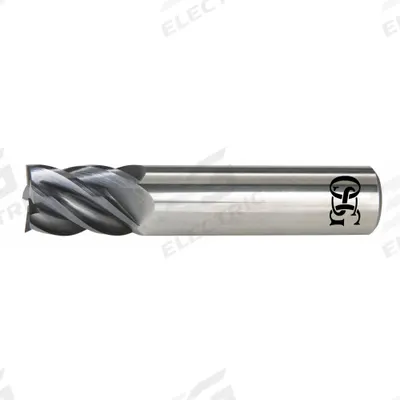 OSG Square End Mill: Carbide, EXO Coated, 5 Flute, 5/16" Mill Dia, 15/32" LOC - Fast-Cutting Carbide Square End Mills for Stainless Steel & Super Alloys