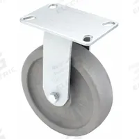APPROVED VENDOR Plate Caster: Corrosion-Resistant, Rigid, Nylon, 8 in Wheel Dia, 2 in Wheel Wd, Ball (MPN P25R-N080K-16-H10-001). Key specifications — Wheel/Tread Color: White; Brand: APPROVED VENDOR; Roll Up: Rigid.