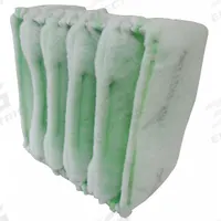 GRAINGER Cube Air Filter: 20 in x 25 in x 15 in, 3 Pockets, Synthetic, Blue/White, MERV 8 (MPN 4YKR2). Key specifications — Performance Rating: MERV 8; Brand: GRAINGER; Media Color: White; Frame or Header Material: Galvanized Steel; Media Material: Synthetic; Surface Tackifier: Yes.