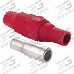 Single Pole Inline: Female, Red, 600V AC/600V DC, 600 A, Crimp Tube Termination, 22 Series (MPN 22L25-SR). Key specifications — Gender: Female; Series: 22; Brand: LEVITON.