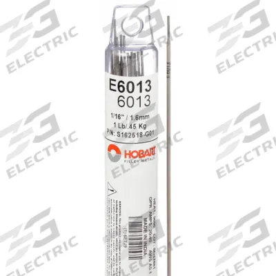 HOBART Stick Electrode: Carbon Steel, E6013, 1/16 in x 14 in - Electrodes for Sheet Metal Welding with Low Amperage