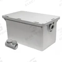 ENDURA Grease Interceptor: 50 lb Capacity, 25 gpm Flow Rate, 19 in Overall Wd, 31 1/4 in Overall Lg (MPN 3925XTA02). Key specifications — Material: Plastic; Includes: Flow Control; Brand: ENDURA.