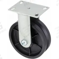 APPROVED VENDOR Plate Caster: Rigid, Iron, 8 in Wheel Dia, 2 1/2 in Wheel Wd, 10 5/16 in Mounting Ht (MPN 1NWE5). Key specifications — attr1100373: APPROVED VENDOR.