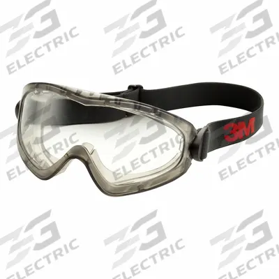 3M Safety Goggles: Clear Lens Color, Scotchgard Anti-Fog/Scratch-Resistant - Comfort Fit Safety Goggles