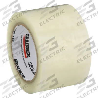 GRAINGER Packaging Tape: 1.8 mil Tape Thick, 3 in x 110 yd, LD - Light-Duty Hot Melt Tape