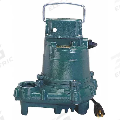 ZOELLER Submersible Sump Pump: 1/2 hp, 115V AC, Single Phase, 34 gpm Flow Rate @ 10' of Head - General Purpose Effluent Pumps
