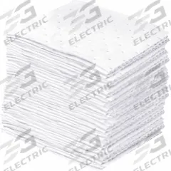 BRADY SPC ABSORBENTS Sorbent Pad: 19 7/8 oz Volume Absorbed Per Pad, Polypropylene, White, 200 PK (MPN SRPO200). Key specifications — Brand: BRADY SPC ABSORBENTS; Material: Polypropylene.