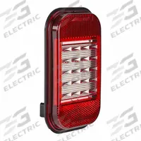 MAXXIMA Back-Up Light: LED, Backup/Reverse Light, Red, Rectangular, 3 3/8 in Overall Ht, Grommet (MPN M42214). Key specifications — Standards: SAE J594; Electrical Connection: PL-3 Connector; Brand: MAXXIMA; Installation Type: Permanent; Lens Color: Red; Mount Type: Grommet; Lighting Technology: LED; Light Type: Backup/Reverse Light.