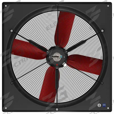 MULTIFAN Exhaust Fan: Direct Drive, 28 in Blade, 2 1/4 hp, 13,370 cfm, 460V AC, 3 ph - Corrosion-Resistant Direct-Drive Panel Exhaust Fans